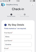 HALIBLU Check-in móvel